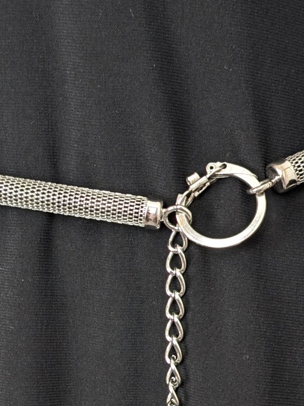 (2/$20) Vintage Metal Mesh Chain Accent Belt - Picture 2 of 4